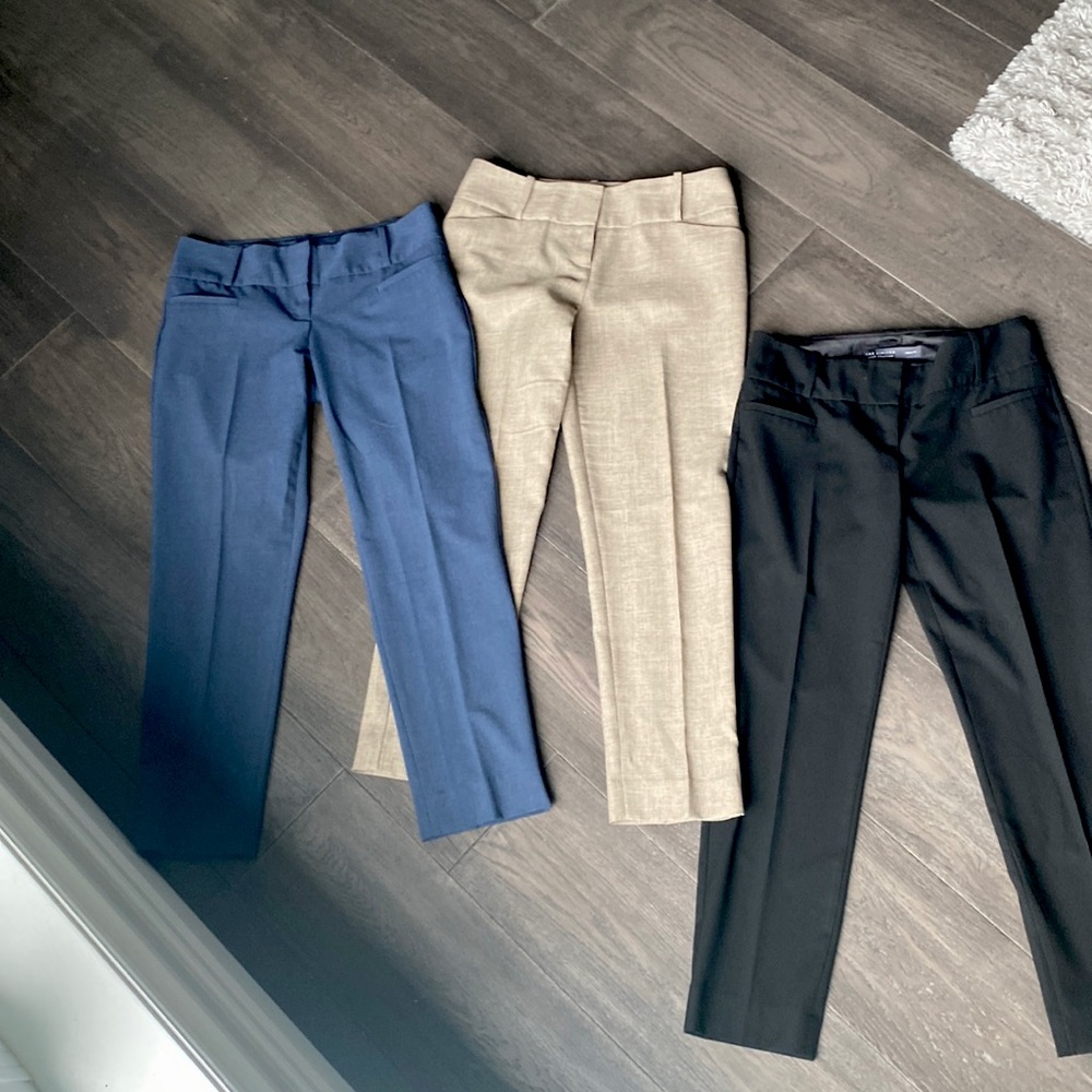 Work wear pants- bundle of 3 The Limited size 2 ankle pants.
